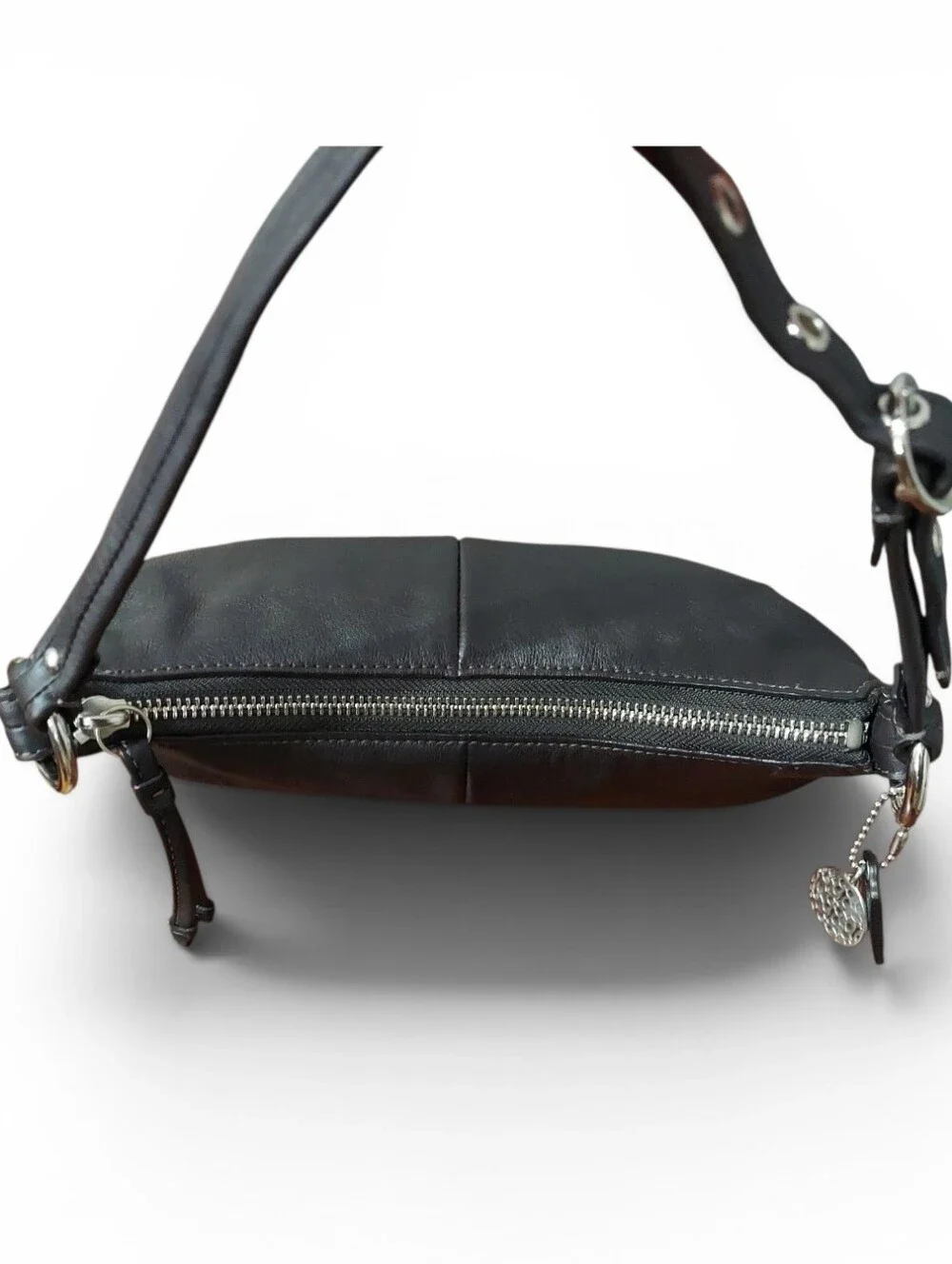 Coach Ali Soft Leather Small Shoulder Bag W Chrome Like New Vintage  No. 42732